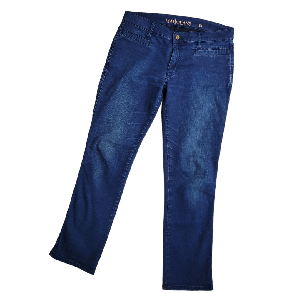 MiH Jeans The Paris Mid-Rise Cropped Slim Leg in Christie Wash